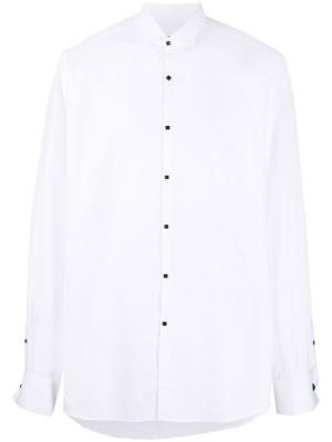 

Spike-stud button detail shirt, Karl Lagerfeld Spike-stud button detail shirt