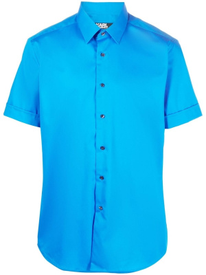 

Pointed-collar short-sleeve shirt, Karl Lagerfeld Pointed-collar short-sleeve shirt
