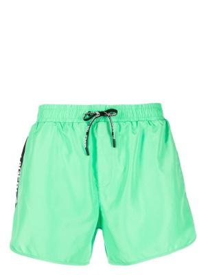 

Logo-tape swim shorts, Karl Lagerfeld Logo-tape swim shorts