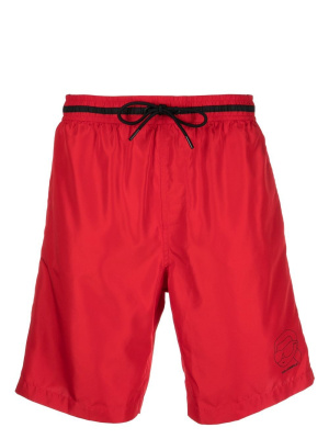 

Ikonik 2.0 logo-print board shorts, Karl Lagerfeld Ikonik 2.0 logo-print board shorts