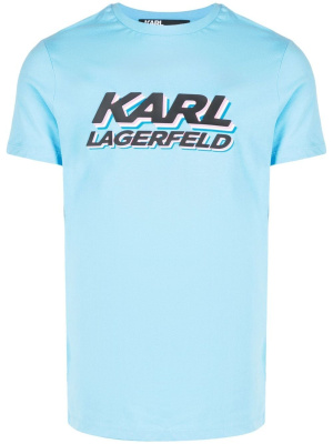

Logo-print short-sleeve T-shirt, Karl Lagerfeld Logo-print short-sleeve T-shirt