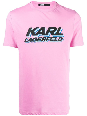 

Logo-print short-sleeve T-shirt, Karl Lagerfeld Logo-print short-sleeve T-shirt