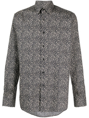 

Polka dot-print cotton shirt, Karl Lagerfeld Polka dot-print cotton shirt
