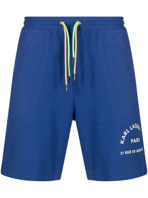 

Athleisure logo-print shorts, Karl Lagerfeld Athleisure logo-print shorts