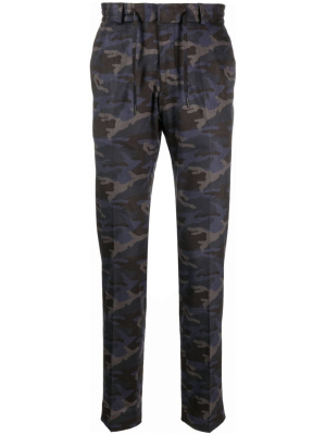

Camouflage-pattern straight-leg trousers, Karl Lagerfeld Camouflage-pattern straight-leg trousers