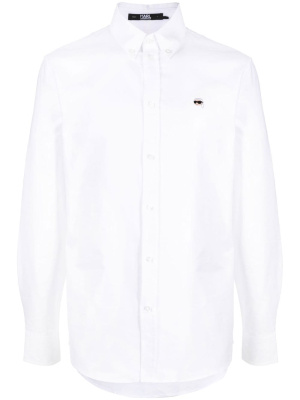 

Embroidered logo shirt, Karl Lagerfeld Embroidered logo shirt
