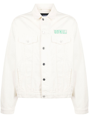 

Ikonik long-sleeve denim jacket, Karl Lagerfeld Ikonik long-sleeve denim jacket