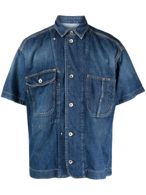 

Short-sleeve denim shirt, Sacai Short-sleeve denim shirt