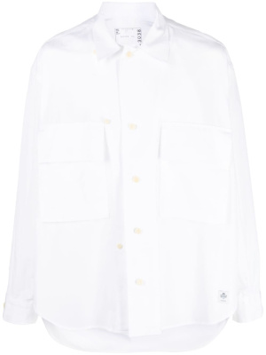 

Chest flap-pocket poplin shirt, Sacai Chest flap-pocket poplin shirt