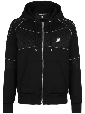 

Neoprene zip-up hoodie, Balmain Neoprene zip-up hoodie