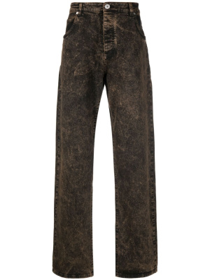 

Distressed-effect dnim jeans, Balmain Distressed-effect dnim jeans