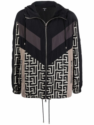 

Signature geometric-print jacket, Balmain Signature geometric-print jacket
