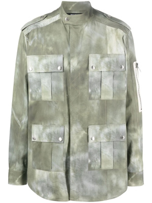 

Faded-effect military jacket, Balmain Faded-effect military jacket