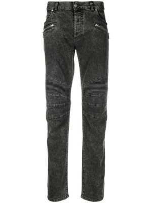 

Ribbed tapered jeans, Balmain Ribbed tapered jeans