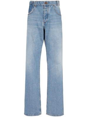 

Contrast-pocket wide-leg jeans, Balmain Contrast-pocket wide-leg jeans