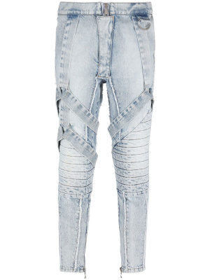 

Slim-fit strap jeans, Balmain Slim-fit strap jeans