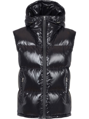 

Puffer hooded sleeveless jacket, Balmain Puffer hooded sleeveless jacket
