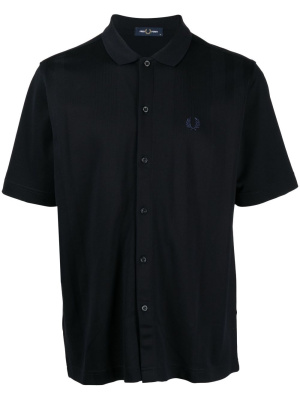 

Logo-embroidered cotton shirt, Fred Perry Logo-embroidered cotton shirt