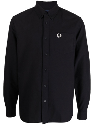 

Logo-embroidery cotton shirt, Fred Perry Logo-embroidery cotton shirt