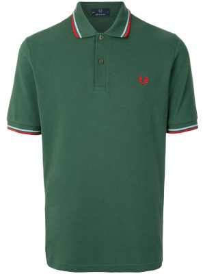 

Stripe-trim logo polon shirt, Fred Perry Stripe-trim logo polon shirt
