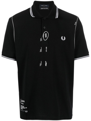 

Sketch-style cotton polo shirt, Fred Perry Sketch-style cotton polo shirt
