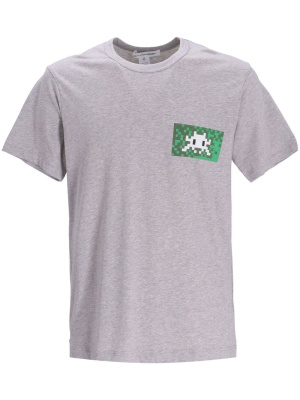 

Pixel-print cotton T-shirt, Comme Des Garçons Pixel-print cotton T-shirt