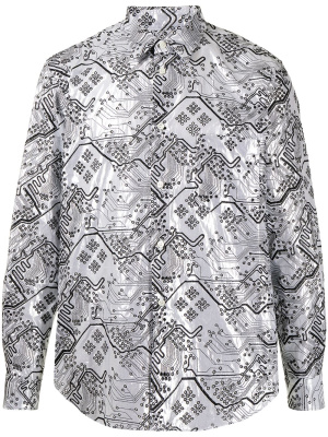 

Perforated-detail cotton shirt, Comme Des Garçons Perforated-detail cotton shirt
