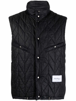 

Reversible quilted gilet, Ferragamo Reversible quilted gilet