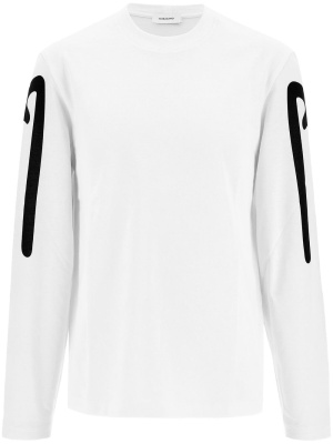 

Logo print long-sleeved T-shirt, Ferragamo Logo print long-sleeved T-shirt