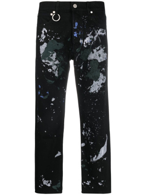 

Paint-splattered straight-leg jeans, Etudes Paint-splattered straight-leg jeans