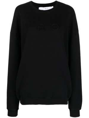 

Solene intarsia knit-logo sweatshirt, IRO Solene intarsia knit-logo sweatshirt