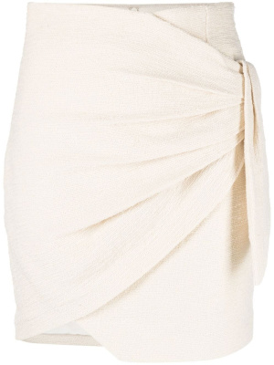 

Draped-detail textured skirt, IRO Draped-detail textured skirt