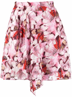 

Ruffle-trim high-waisted skirt, IRO Ruffle-trim high-waisted skirt