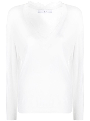 

Lace detail knit top, IRO Lace detail knit top