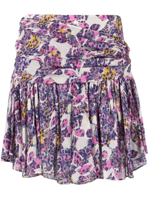

Draped printed skirt, IRO Draped printed skirt