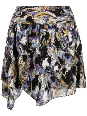 

Domien abstract-print skirt, IRO Domien abstract-print skirt