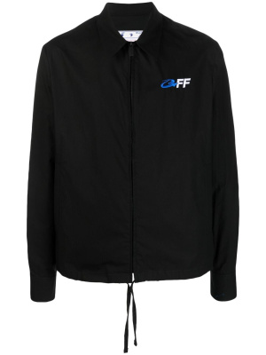 

Exact Opp zip-up hybrid shirt, Off-White Exact Opp zip-up hybrid shirt