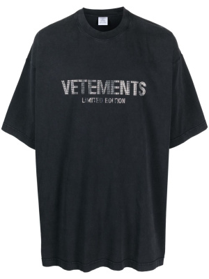 

Logo-print cotton T-shirt, VETEMENTS Logo-print cotton T-shirt