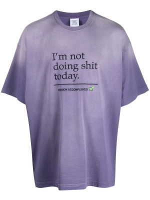 

Text-print faded T-shirt, VETEMENTS Text-print faded T-shirt