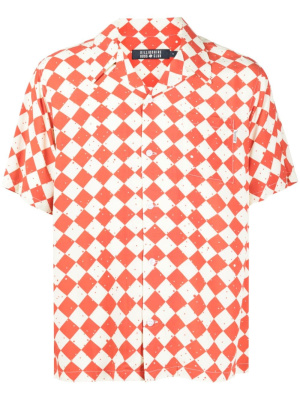 

Space-check print short-sleeved shirt, Billionaire Boys Club Space-check print short-sleeved shirt