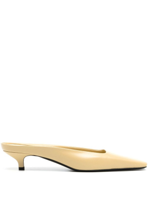 

Square-toe leather mules, TOTEME Square-toe leather mules