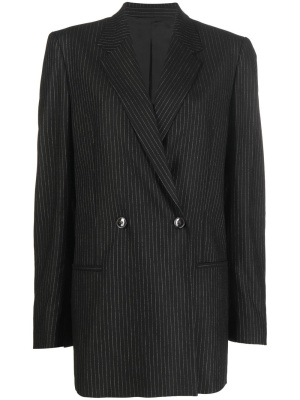 

Pinstripe-pattern double-breasted blazer, TOTEME Pinstripe-pattern double-breasted blazer