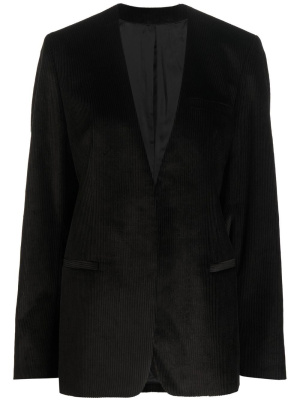 

Collarless corduroy blazer, TOTEME Collarless corduroy blazer