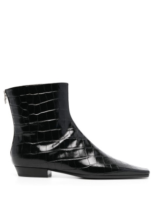 

Crocodile-effect 25mm boots, TOTEME Crocodile-effect 25mm boots