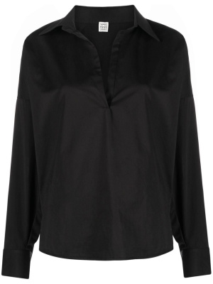 

Spread-collar cotton blouse, TOTEME Spread-collar cotton blouse