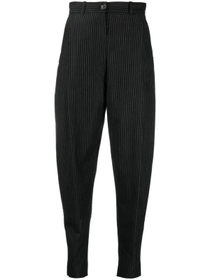 

Pinstripe-print tapered-leg trousers, TOTEME Pinstripe-print tapered-leg trousers