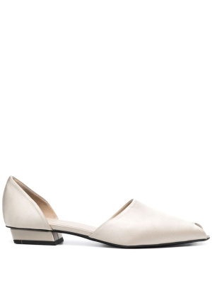 

Peep-toe satin flats, TOTEME Peep-toe satin flats