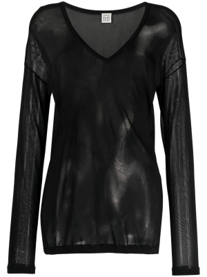 

V-neck cotton top, TOTEME V-neck cotton top