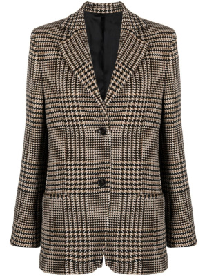

Single-breasted check-pattern blazer, TOTEME Single-breasted check-pattern blazer