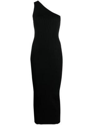 

One-shoulder ribbed-knit dress, TOTEME One-shoulder ribbed-knit dress